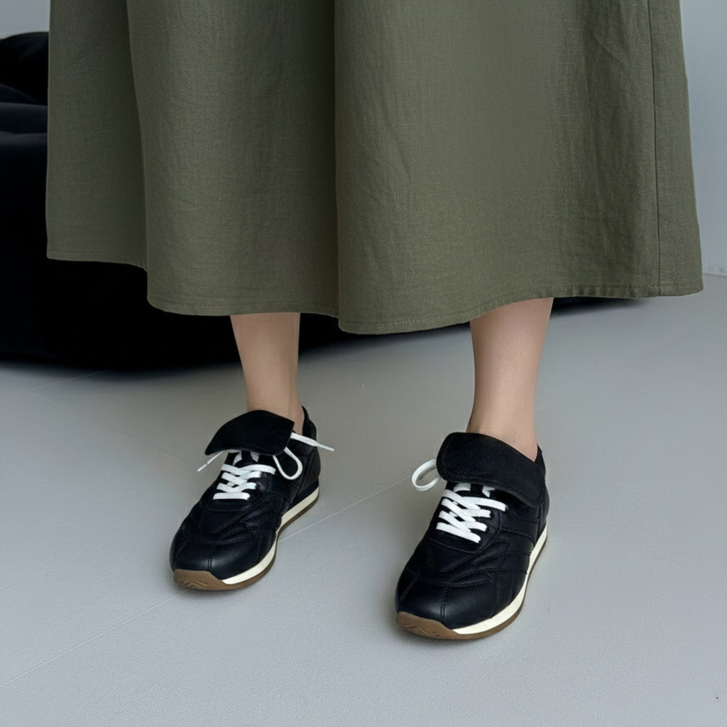 The Dual Stride Women's Casual Genuine leather Sneakers