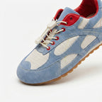 Baskets décontractées bleu clair Dual Stride pour femmes