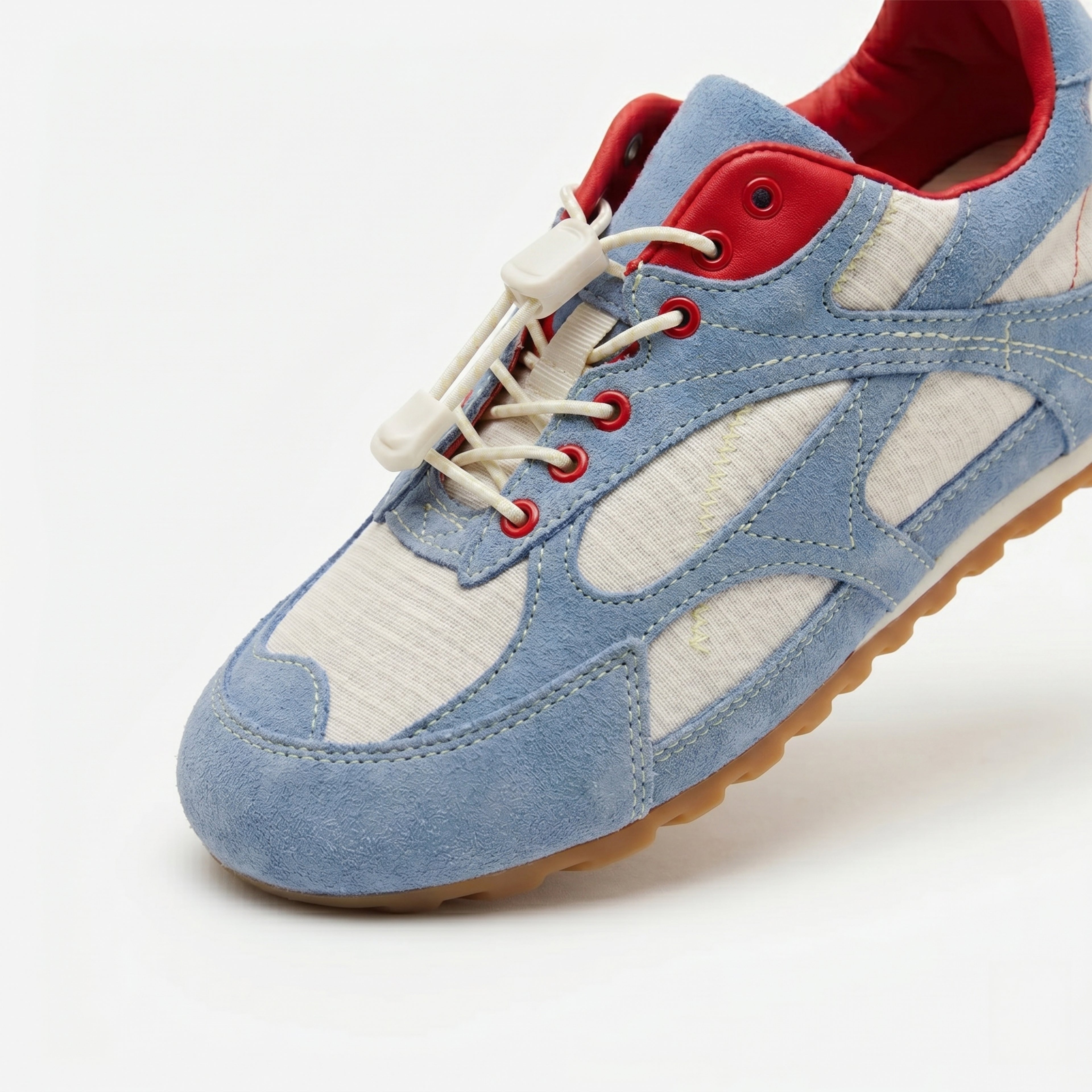 Baskets décontractées bleu clair Dual Stride pour femmes