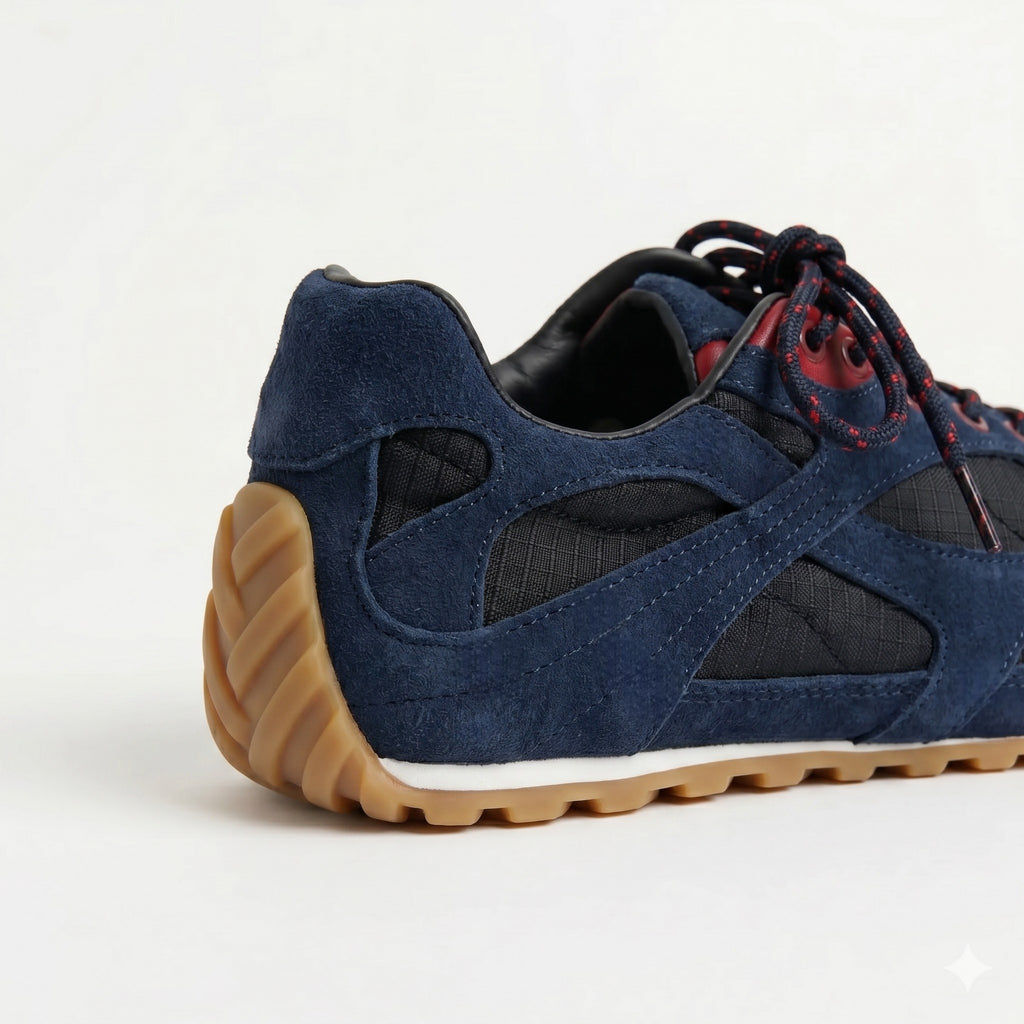 The Dual Stride Women's Dark Blue Casual Sneakers