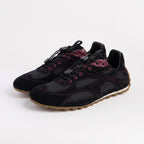 The Dual Stride Men's Black Suede & Mesh Performance Sneakers