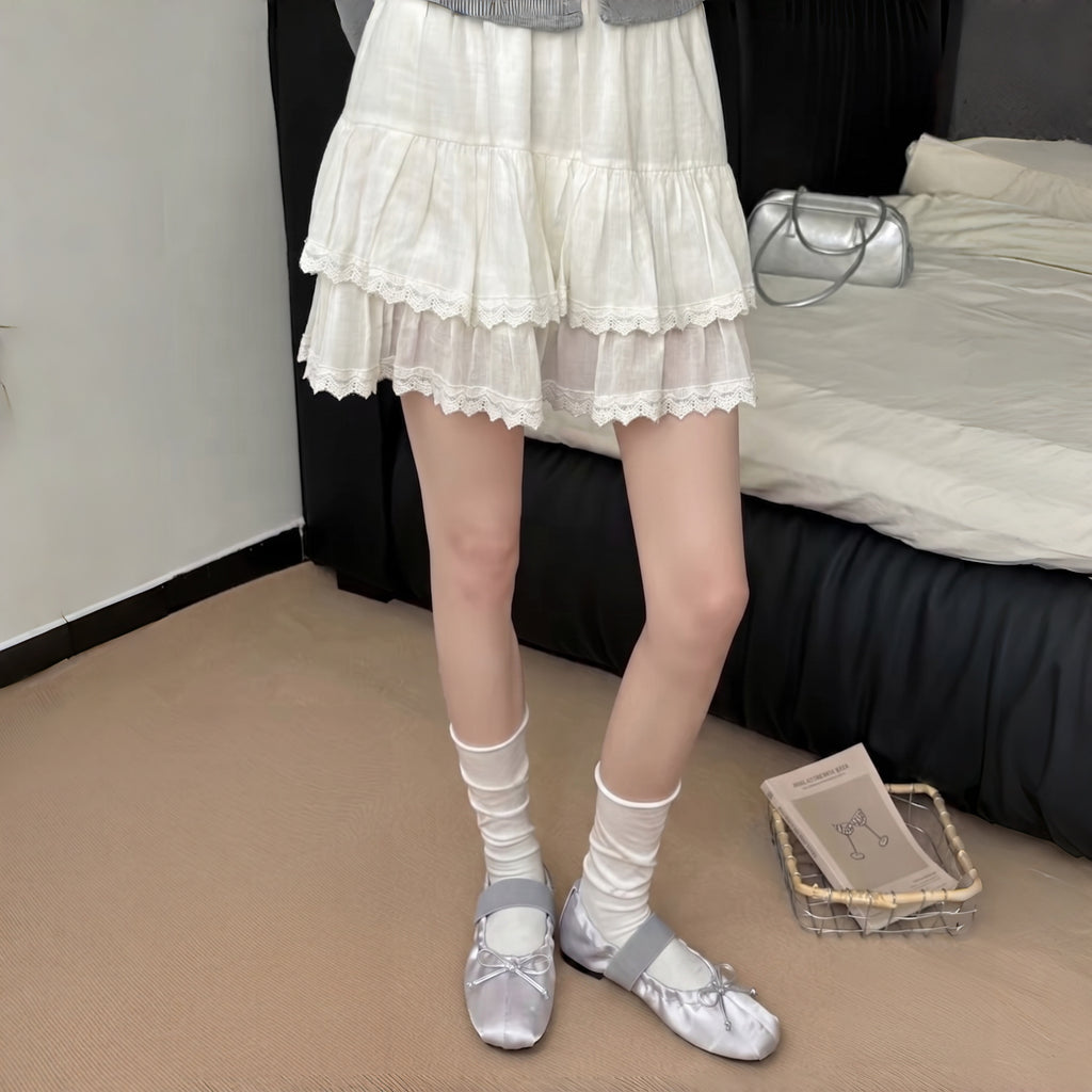 The Dual Stride Gray Satin Mary-Jane Ballet Flats