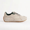 The Dual Stride Women‘s Beige Retro Suede Sneakers
