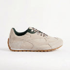 The Dual Stride Women‘s Beige Retro Suede Sneakers