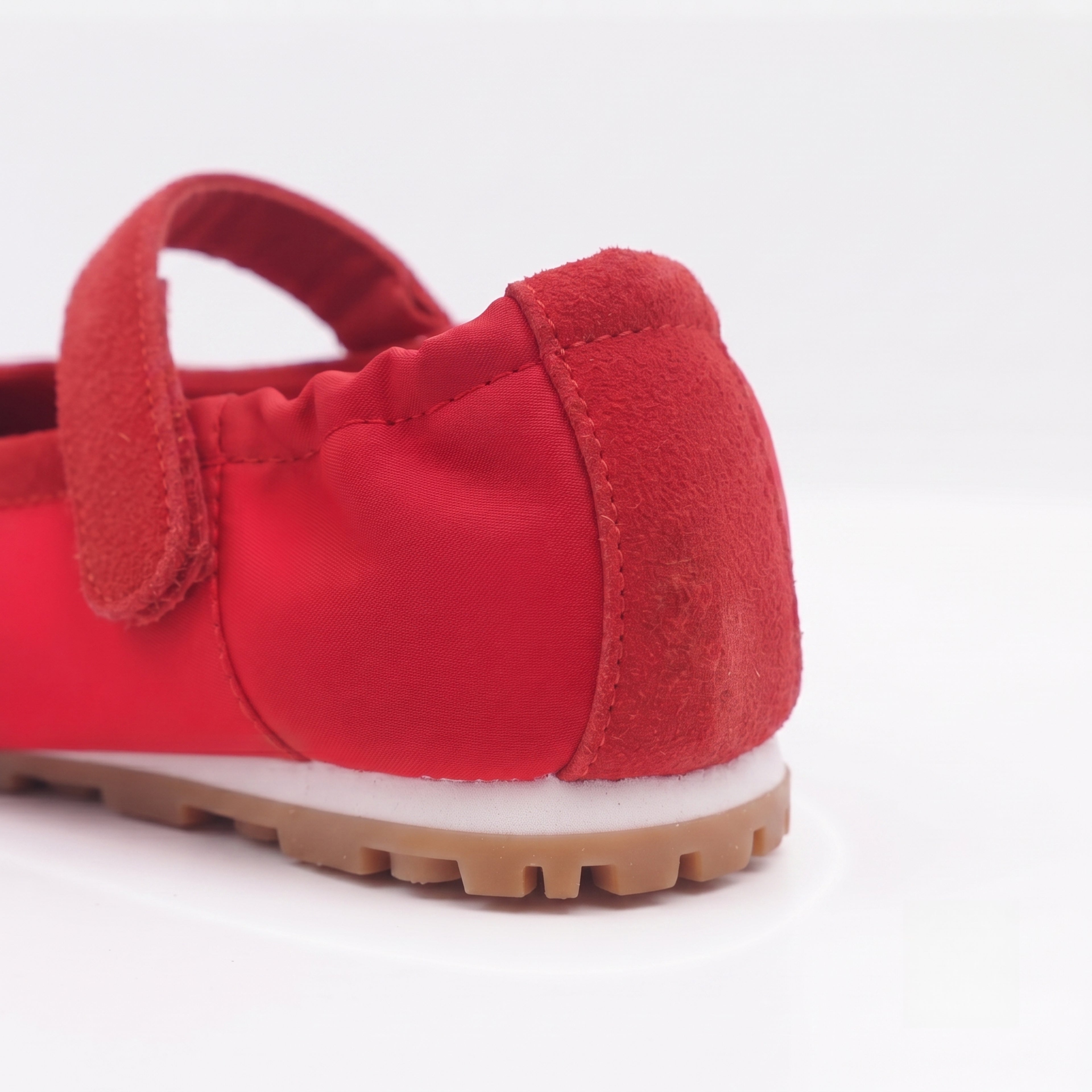 The Dual Stride Red Mary Jane Sneaker Flat