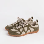 The Dual Stride Green Chic Urban Retro Sneakers