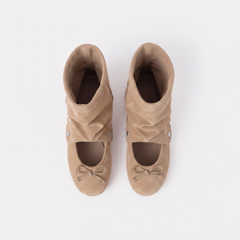 The Dual Stride Convertible Suede Ankle Boots