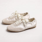 The Dual Stride Pink Satin Ribbon Ballet Sneakers