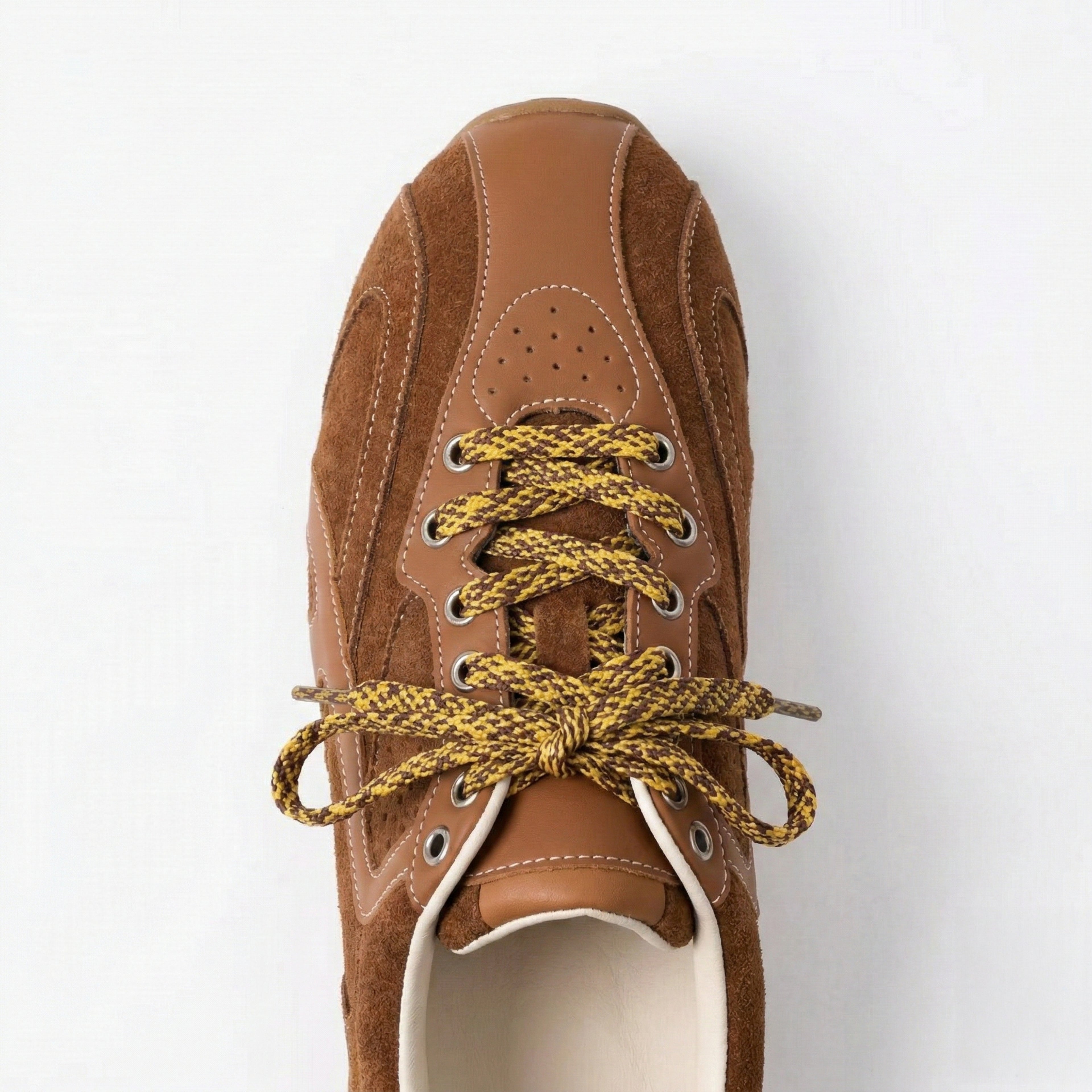 The Dual Stride Women's Retro Dark Brown Casual Sneakers