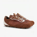 The Dual Stride Red Square-Toe Minimalist Retro Trainer