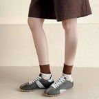 The Dual Stride Women's Soft Retro Green Sneakers