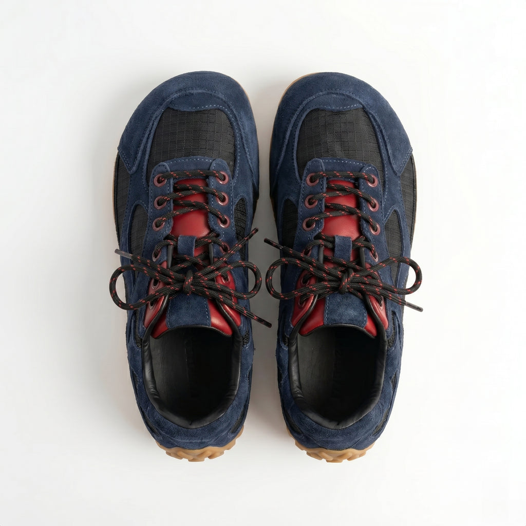 The Dual Stride Women's Dark Blue Casual Sneakers