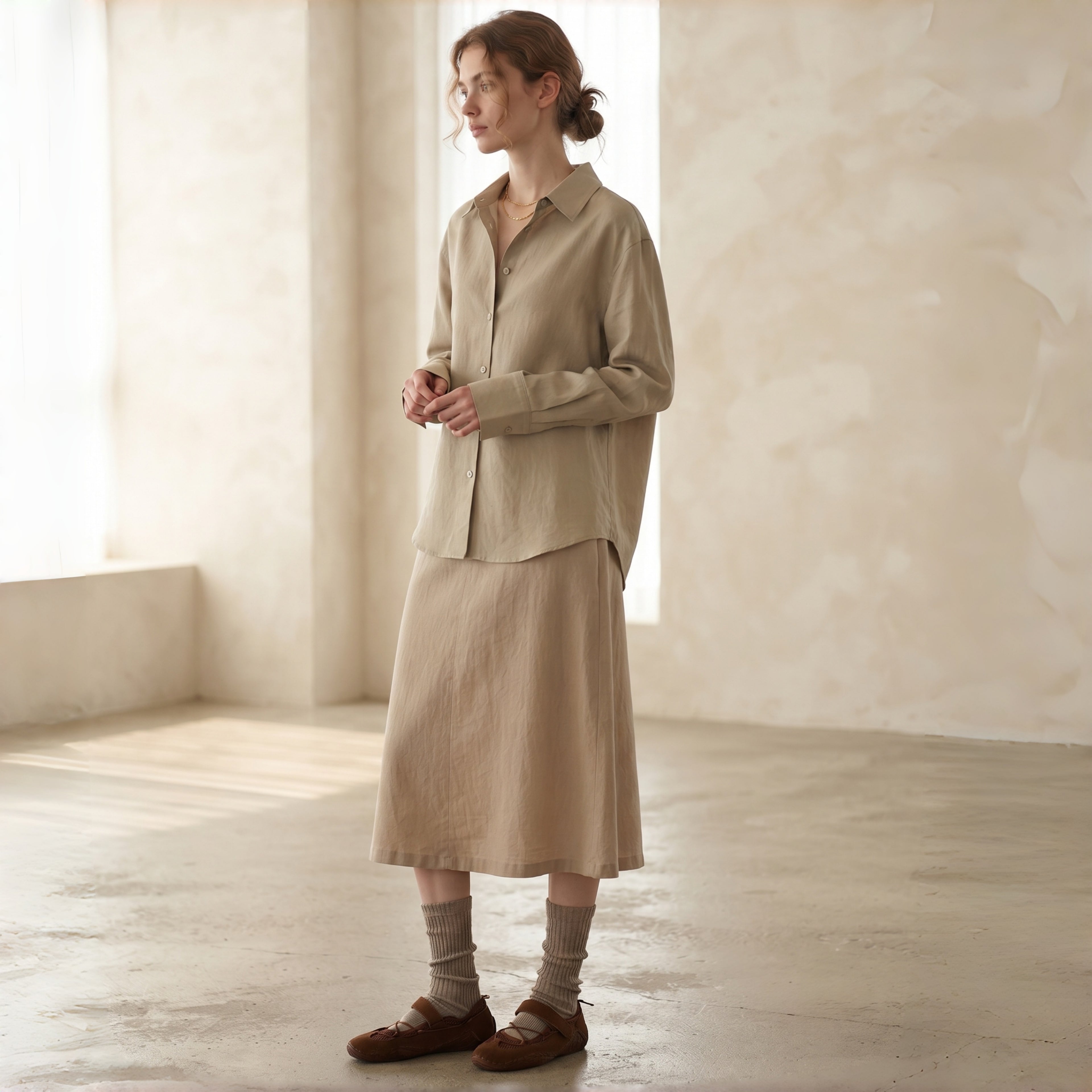 The Dual Stride Brown Mary Jane  Casual Sneakers