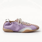 The Dual Stride Purple Casual Retro Low-Top Sneakers