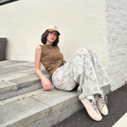 The Dual Stride Women‘s Beige Retro Suede Sneakers