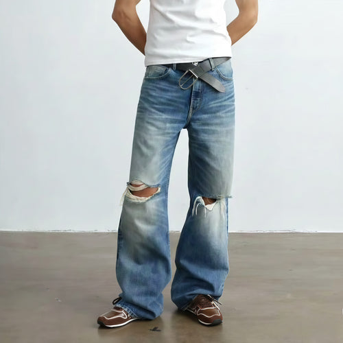 The Dual Stride Men‘s Retro Brown Suede Sneakers