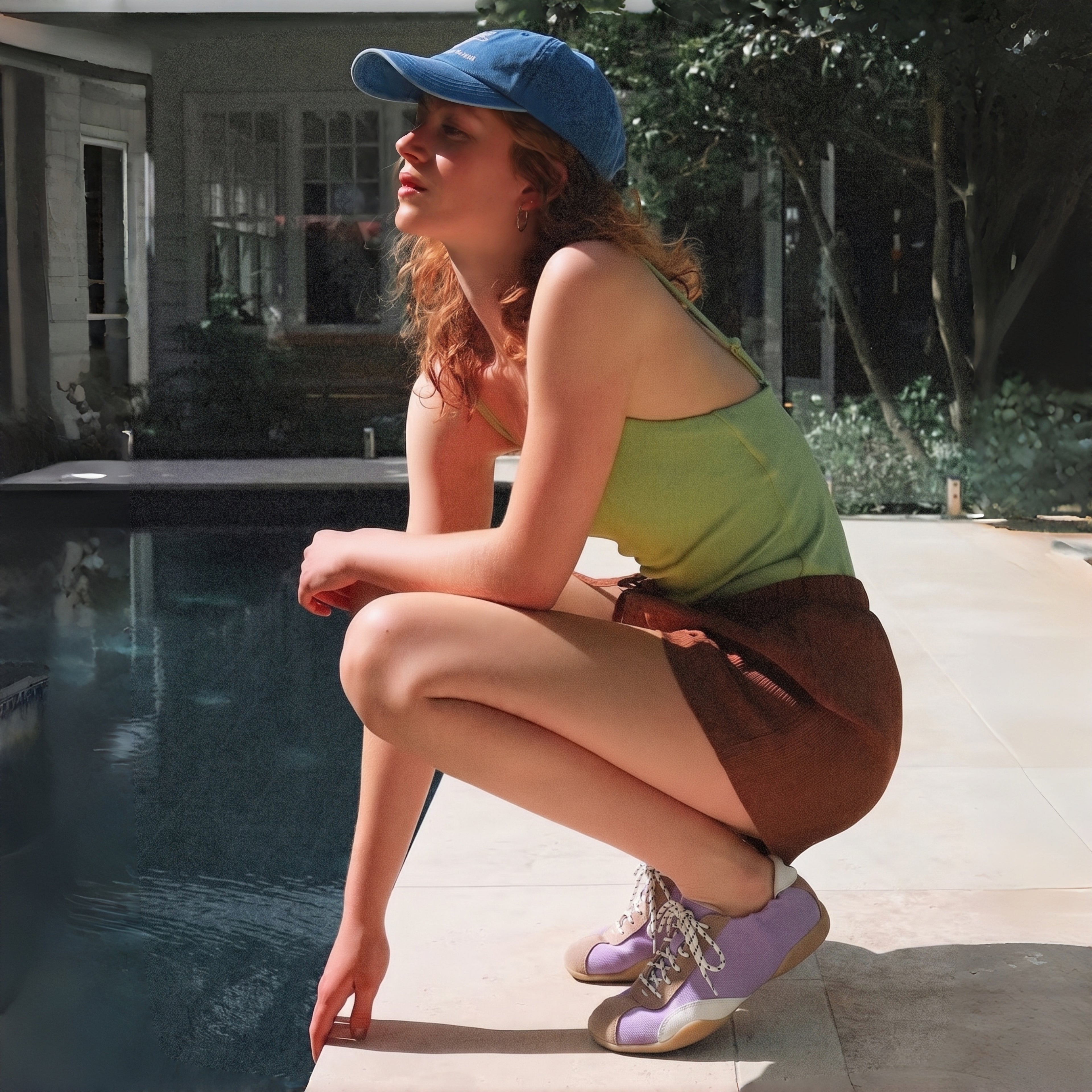 The Dual Stride Purple Casual Retro Low-Top Sneakers