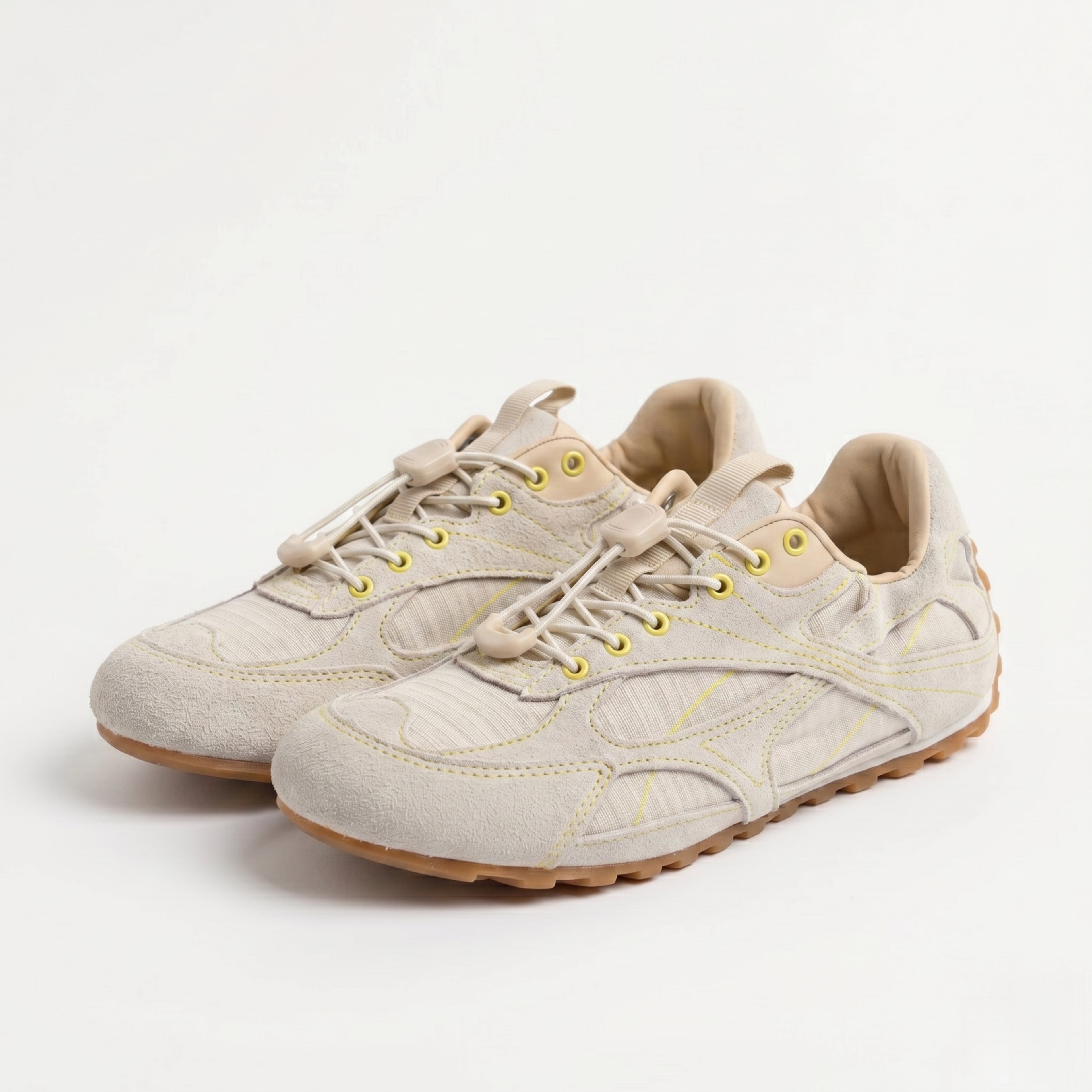 The Dual Stride Women's White Casual Sneakers