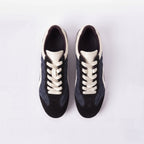 The Dual Stride Black Vintage Diamond pattern Casual Shoes