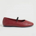 The Dual Stride Red Minimalist Ballet Mary Jane