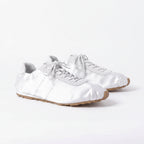 The Dual Stride Women‘s White Satin Ballet Trainers
