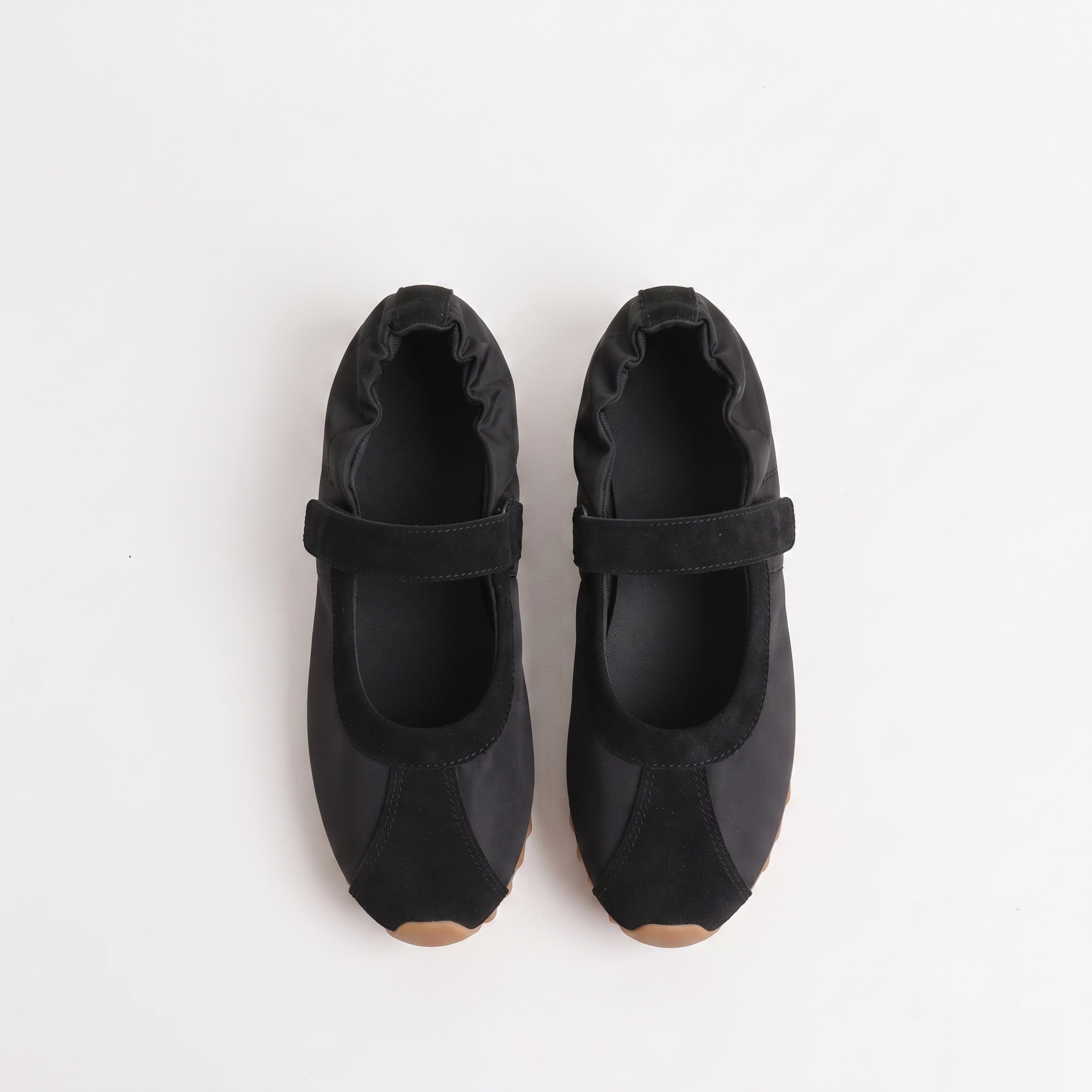 The Dual Stride Black Mary Jane Sneaker Flat