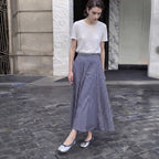 The Dual Strride Women's Silver Soft Tabi Flats