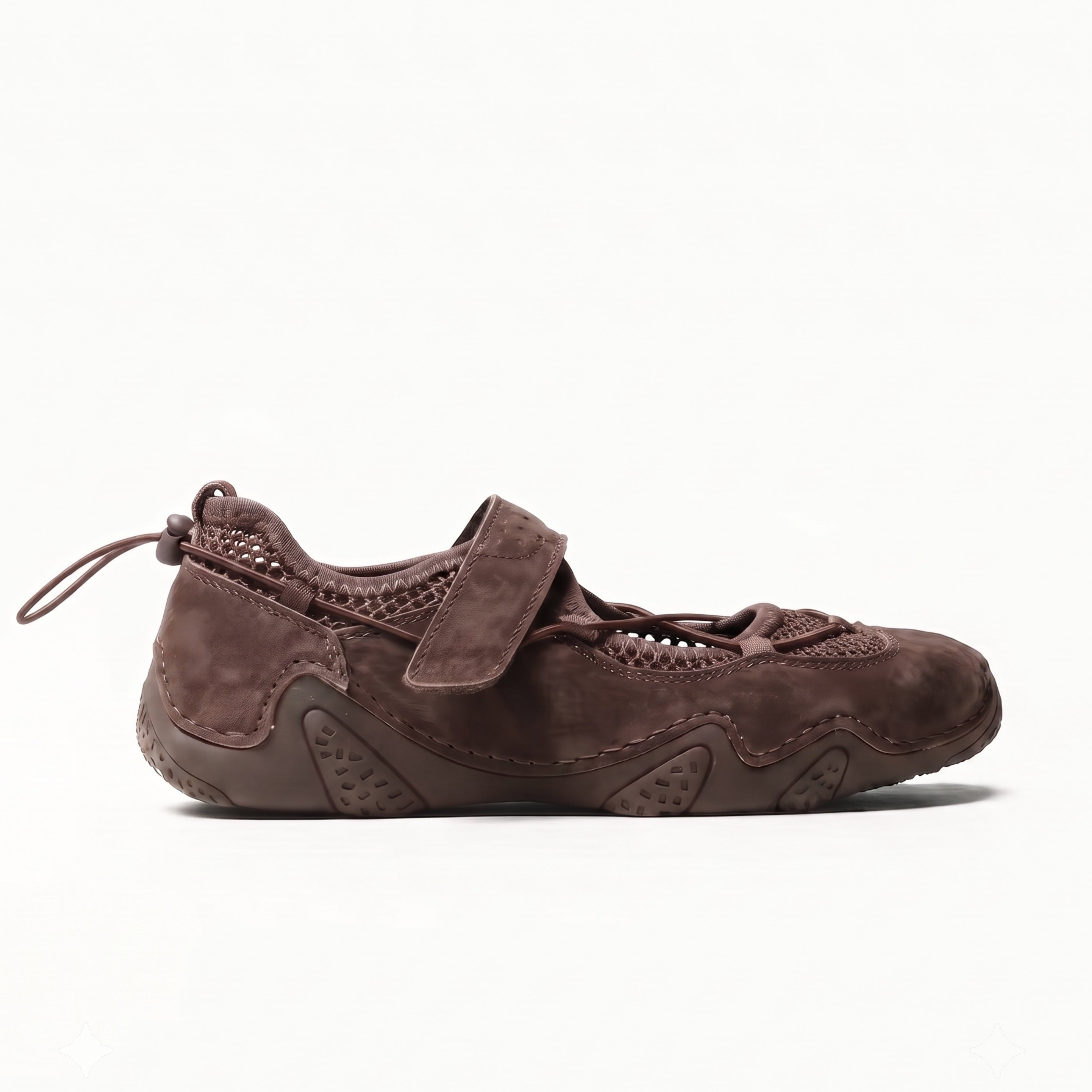 The Dual Stride Brown Mary Jane  Casual Sneakers