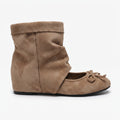 The Dual Stride Slouchy Suede Ballet-Booties