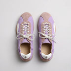 The Dual Stride Purple Casual Retro Low-Top Sneakers