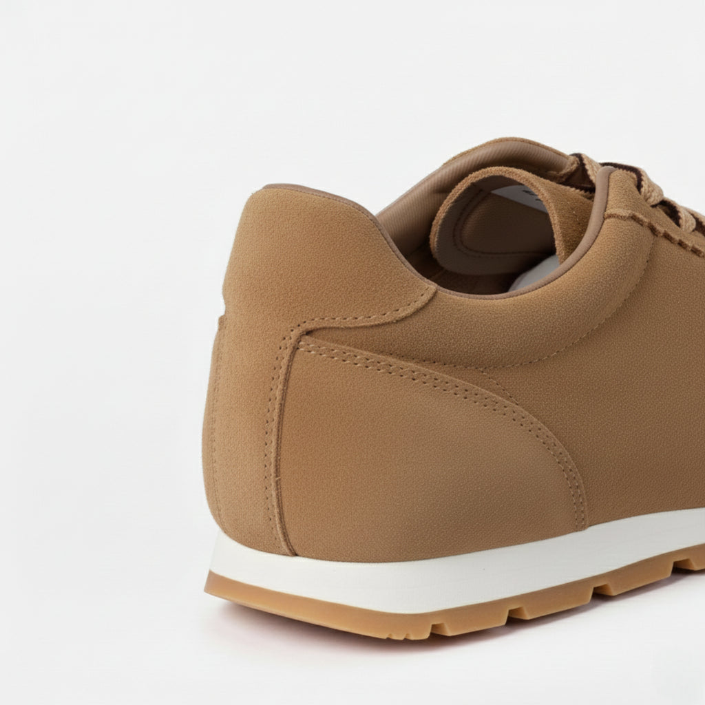 The Dual Stride Women's Casual Brown Sneakers