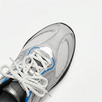 The Dual Stride Men's Grey Nomad Cyber-Mesh Sneaker