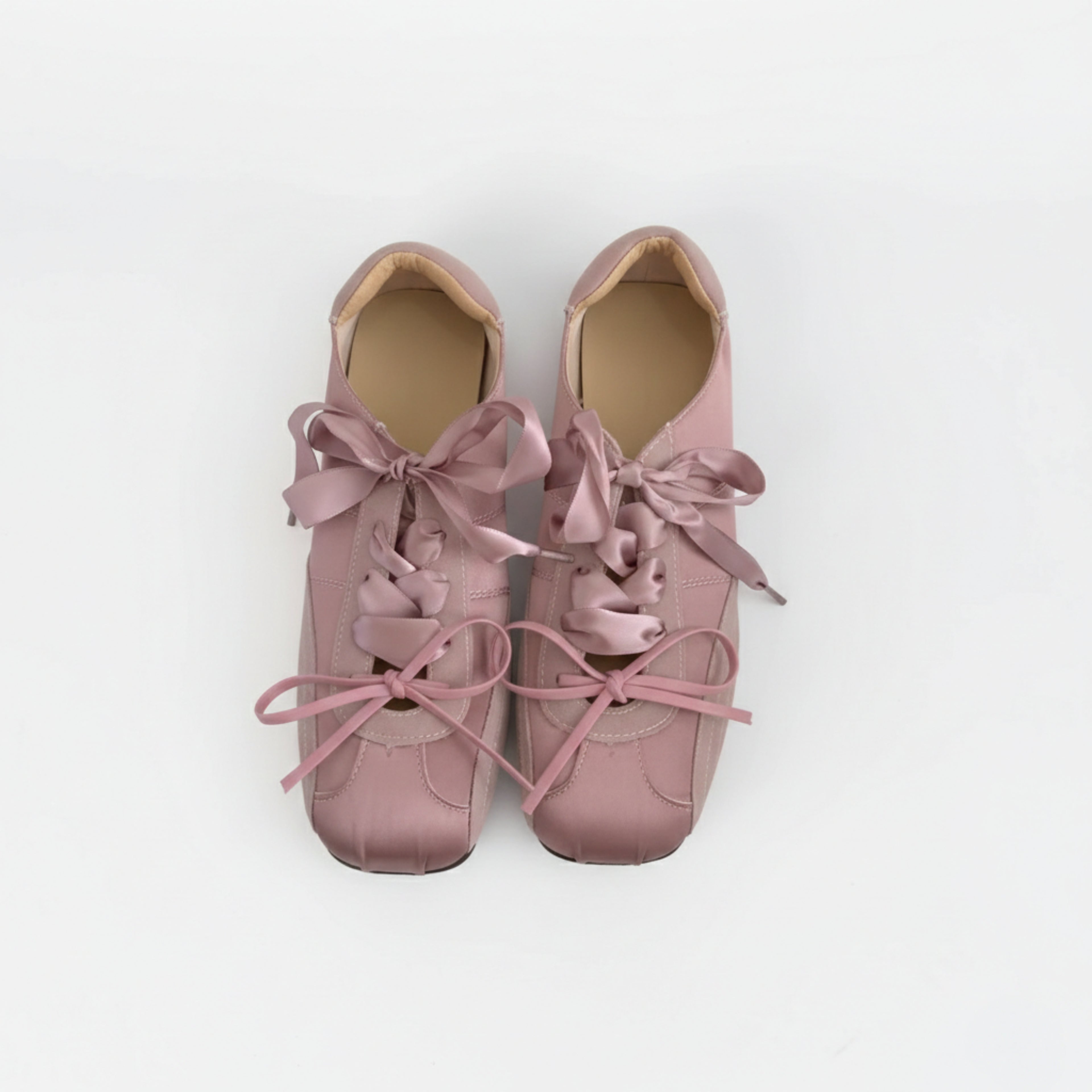 The Dual Stride Women's Pink Ballet Satin Shoes