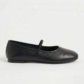 The Dual Stride Black Minimalist Ballet Mary Jane