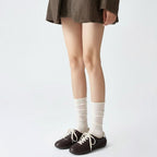 The Dual Stride Women‘s Genuine Leather Casual Brown Sneakers