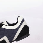 The Dual Stride Black Vintage Diamond pattern Casual Shoes