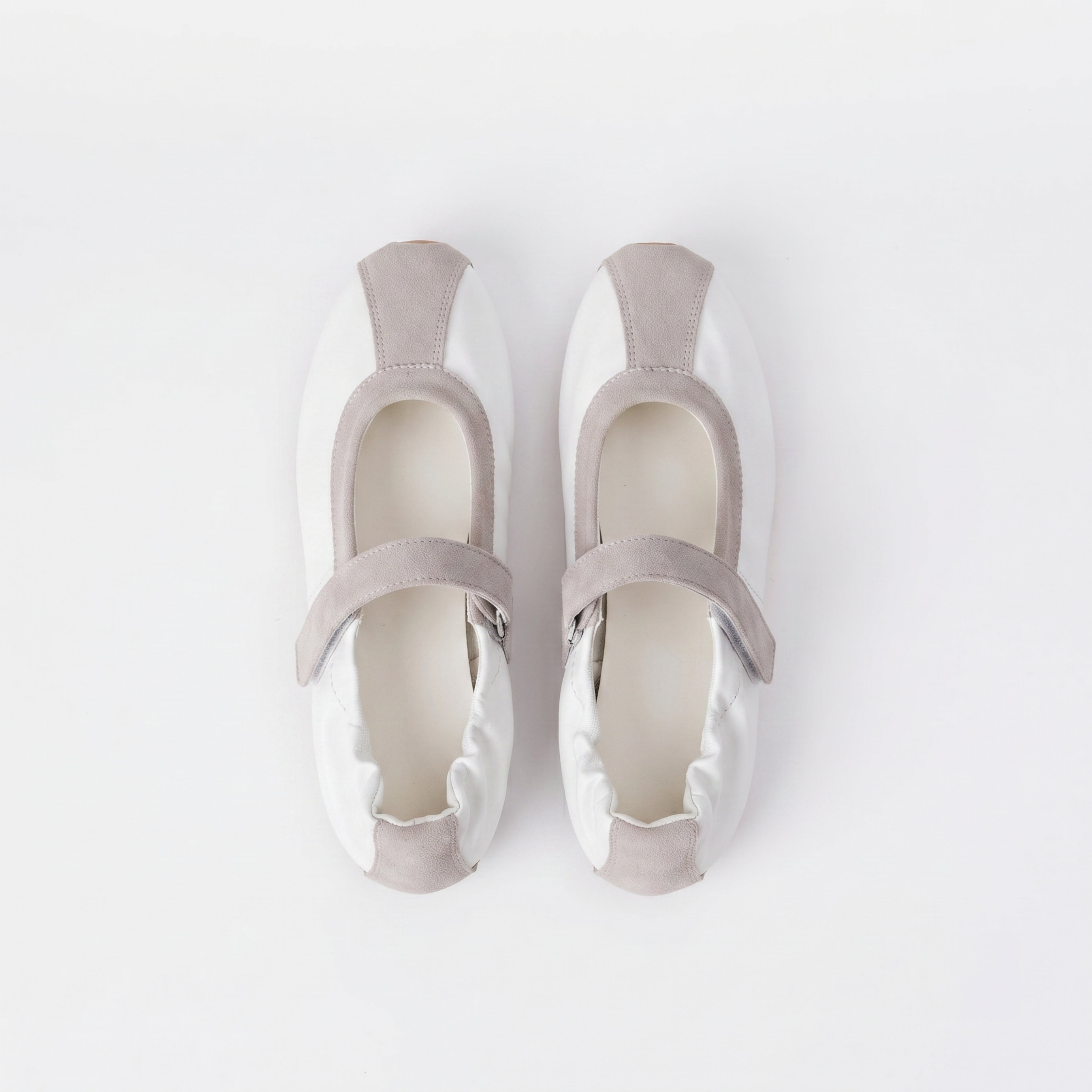 The Dual Stride White Mary Jane Sneaker Flat