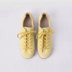 The Dual Stride Retro Light Yellow Suede Casual Sneakers