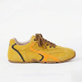 The Dual Stride Women's Retro Bright Yellow Casual Sneakers