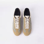 The Dual Stride Khaki Vintage Diamond pattern Casual Shoes