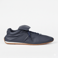 The Dual Stride Women's Navy blue Retro Genuine Leather Sneakers