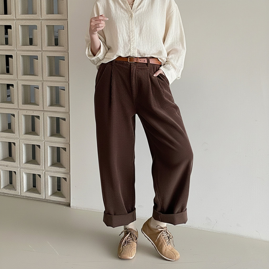 The Dual Stride Women's Casual Brown Sneakers