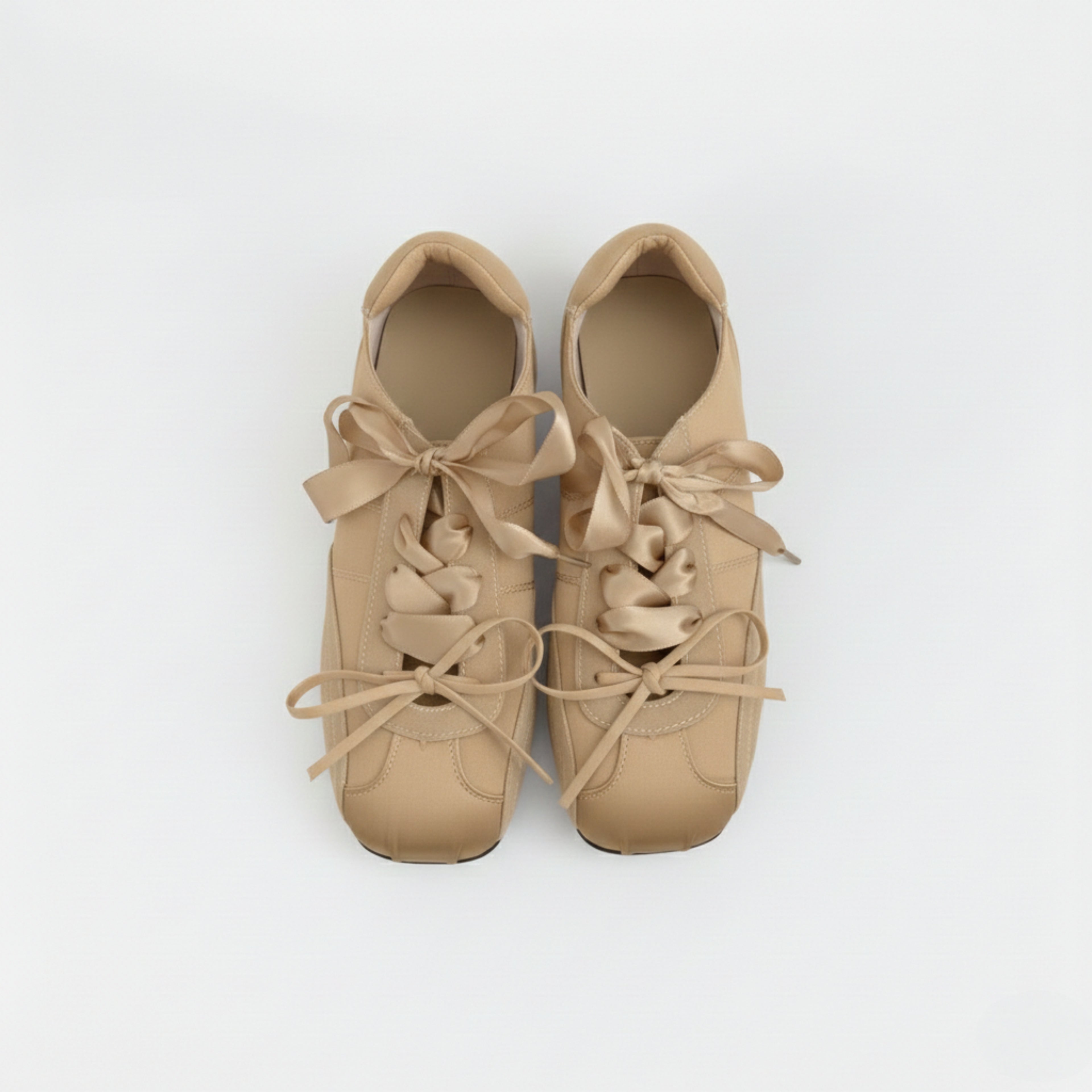 The Dual Stride Women's Gold Ballet Satin Shoes