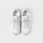 The Dual Stride Women‘s White Satin Ballet Trainers