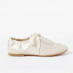 The Dual Stride Pink Satin Ribbon Ballet Sneakers