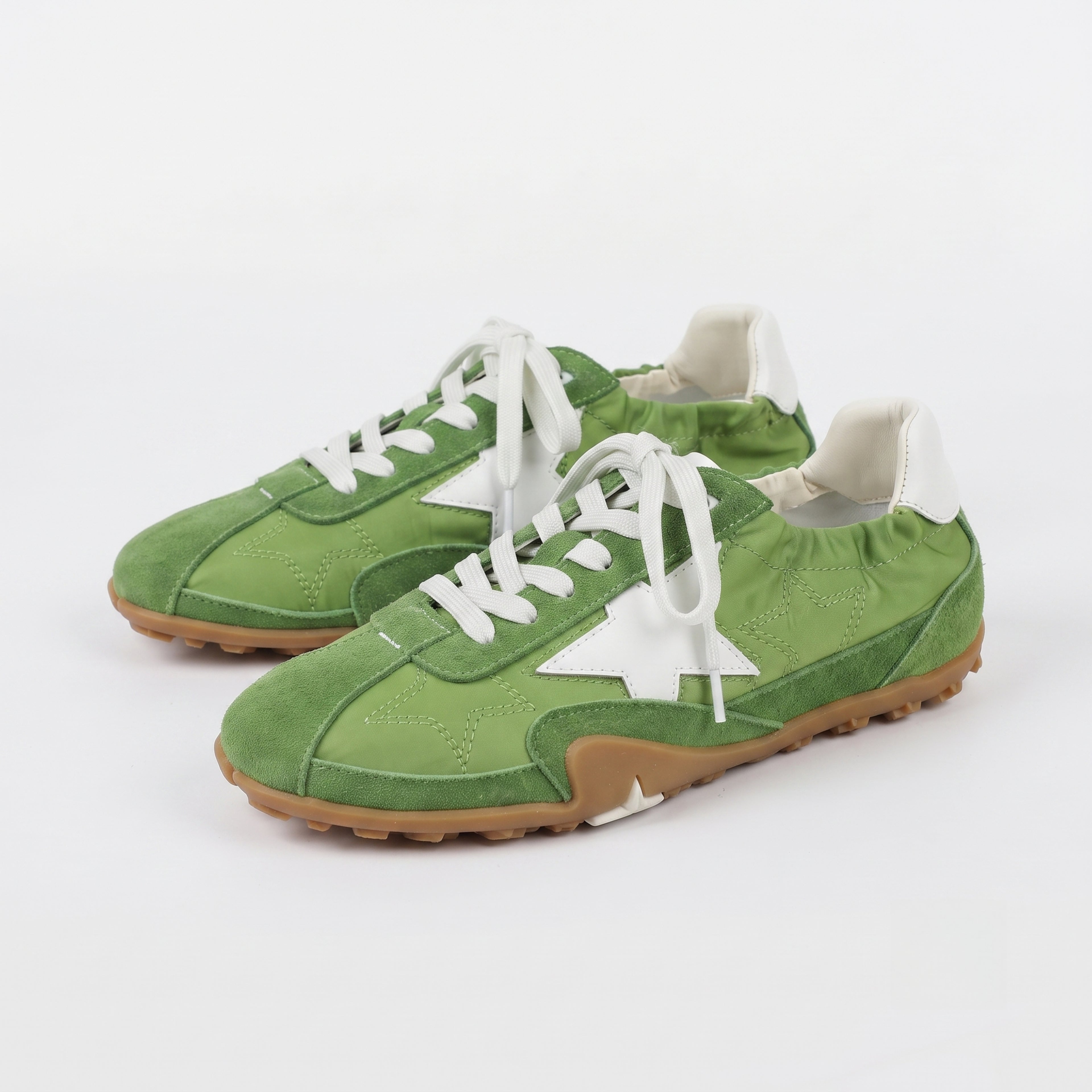The Dual Stride Green Gazelle Sneakers