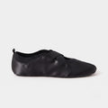 The Dual Stride Women‘s Black Satin Ballet Flats