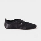 The Dual Stride Women‘s Black Satin Ballet Flats