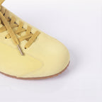 The Dual Stride Retro Light Yellow Suede Casual Sneakers