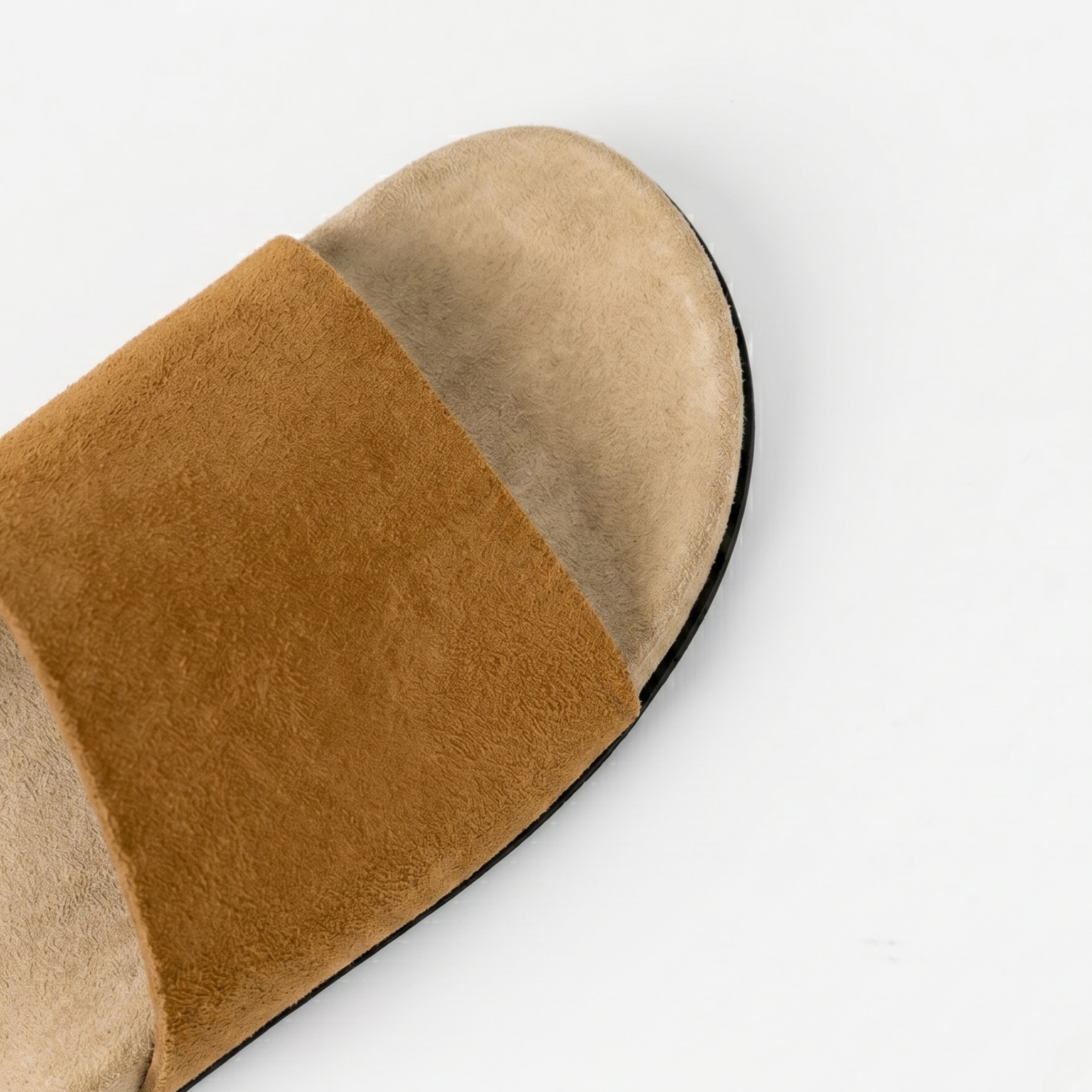 The Dual Stride Sand Minimalist Suede Slide Sandals